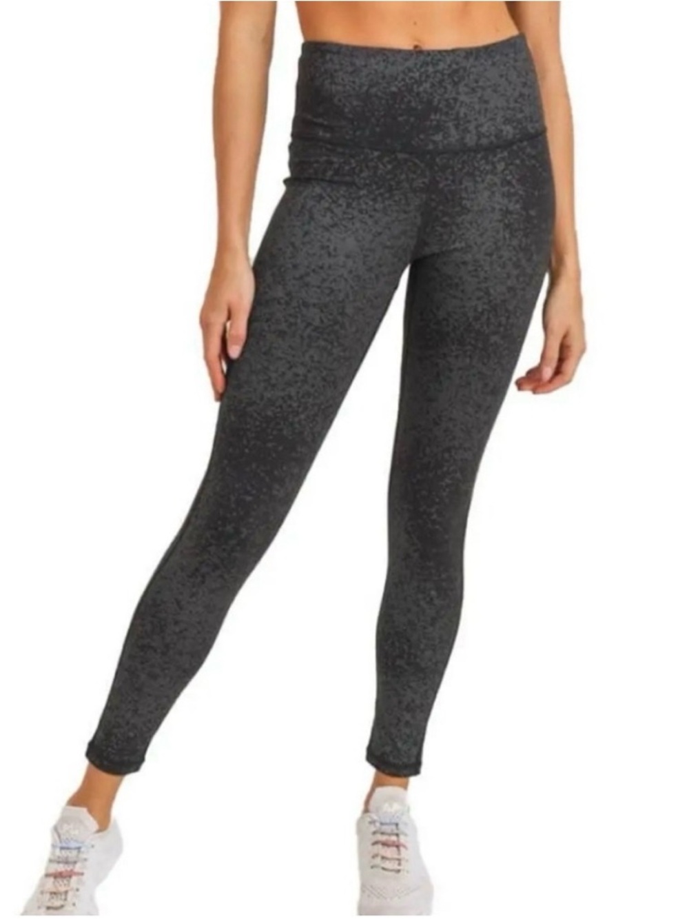 Mono B NWT Flake Foil High Waisted Leggings Size‎ Large